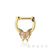 BUTTERFLY DESIGN SEPTUM HINGED CLICKER